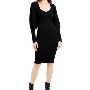 Super soft elegant French connection black sweater dress